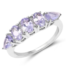 2.33 CT Genuine Tanzanite 14K White