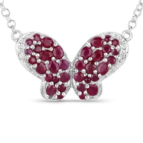 4.15 CT Genuine Ruby and White