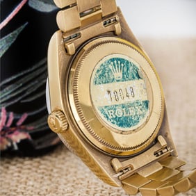 Rare Rolex NOS Day-Date Green Stella