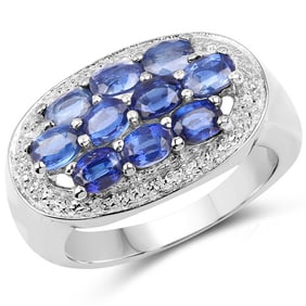 2.20 CT Genuine Kyanite 14K White
