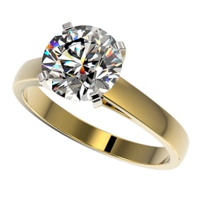 2.55 ctw Certified Quality Diamond Engagment Ring 10k Yellow Gold