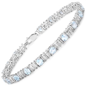5.76 CT Genuine Blue Topaz 14K