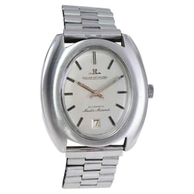Jaeger-LeCoultre Steel circa 1960s Wristwatch with