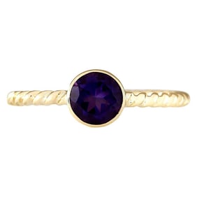 Amethyst Ring 14K Yellow Gold
