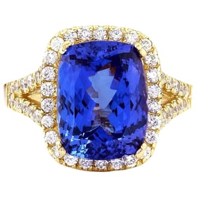 Tanzanite Diamond Ring In 14 Karat