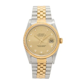 Rolex Stainless Steel 18K Yellow Gold