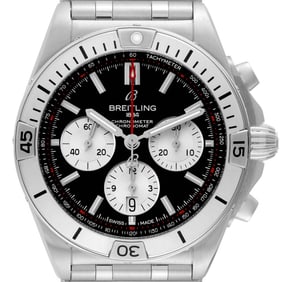 Breitling Chronomat B01 Black Dial Steel