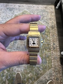 Cartier Santos Galbee Moon-phase Yellow Gold