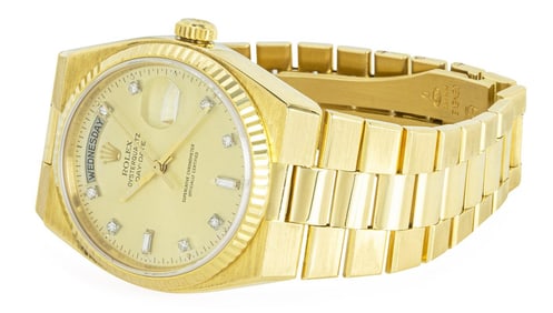 Rolex Oysterquartz Day-Date Yellow Gold Diamond