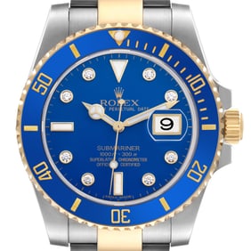 Rolex Submariner Steel Yellow Gold Blue