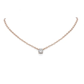 1.51 ctw Diamond Necklace 18K Rose Gold