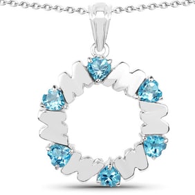 3.12 CT Genuine Swiss Blue Topaz