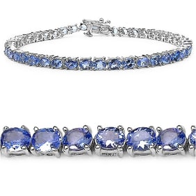 8.80 CT Genuine Tanzanite 14K White