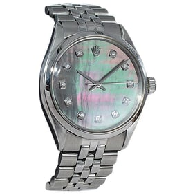 Rolex Steel Air King with Custom