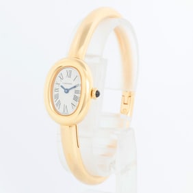 Cartier Baignoire 18K Yellow Gold Watch