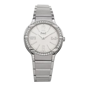 Piaget 18K White Gold Diamond Bezel