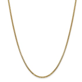 14k Yellow Gold 2.45 mm Hollow