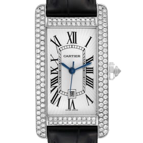 Cartier Tank Americaine White Gold Diamond