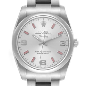 Rolex Air King 34 Silver Dial