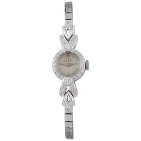 M&W Ullman Platinum Hand-Winding Dress Watch