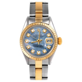 Rolex Ladies TT Datejust Blue Mother