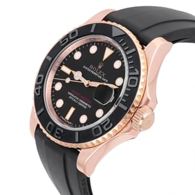 Rolex Yacht-Master 18K ROSE GOLD Oysterflex