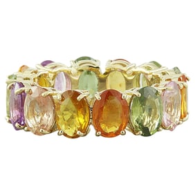 Exquisite Natural Sapphire Ring In 14