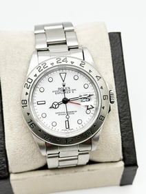 Rolex 16570 Explorer II White Dial