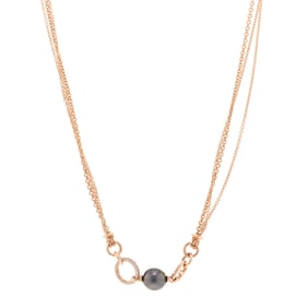 Hermes 18K Rose Gold Diamond Black