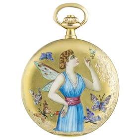L Aiglon Vintage Pocket Watch 14k