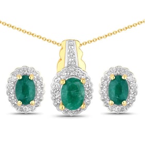 1.71 CT Dyed Emerald and White