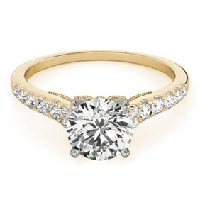 0.75 ctw Certified VS/SI Diamond Ring 18k Yellow Gold