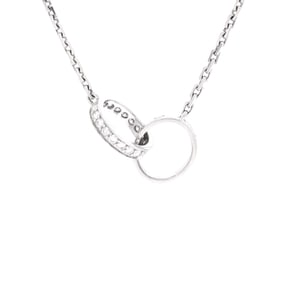 Cartier Love Interlocking Necklace 18K White