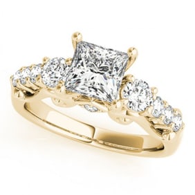 1.75 ctw VS/SI Diamond 3 Stone Princess Cut Ring 18k Yellow Gold