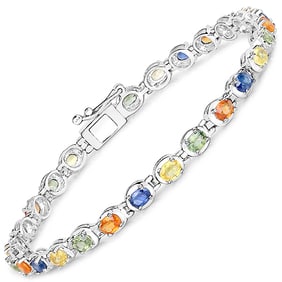 5.40 CT Genuine Multi Sapphire 14K