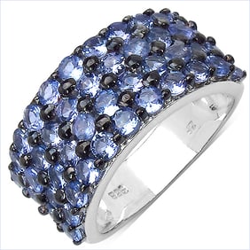 3.08 CT Genuine Tanzanite 14K White