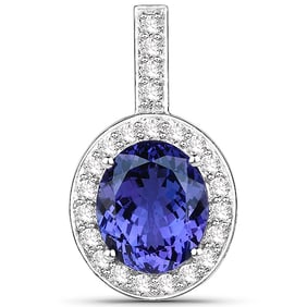 10.15 CT Genuine Tanzanite and White