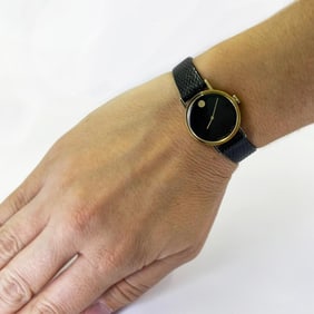 Movado ladies yellow gold manual watch