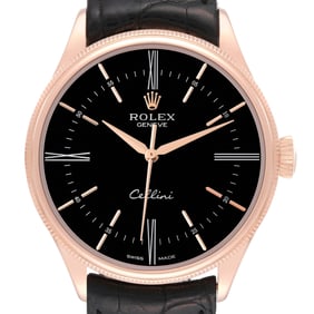 Rolex Cellini Time Rose Gold Black