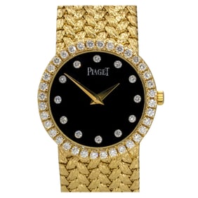 Piaget 8706D2 18k Yellow Gold Black