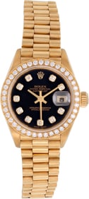 Rolex Ladies Datejust in 18k yellow