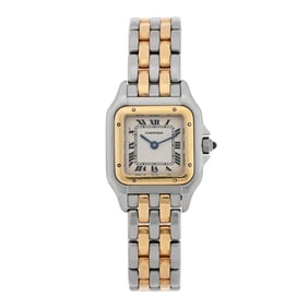 Cartier Stainless Steel 18K Yellow Gold