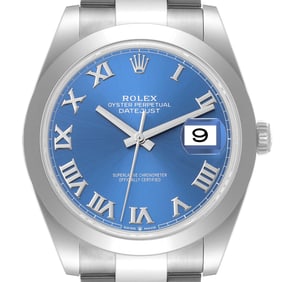 Rolex Datejust 41 Blue Roman Dial