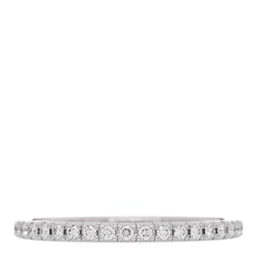 Tiffany Platinum Diamond Metro Band Ring