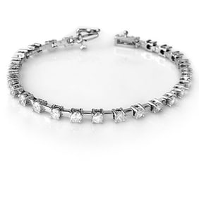 5.0 ctw Certified VS/SI Diamond Bracelet 18k White Gold