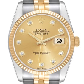 Rolex Datejust Steel Yellow Gold Champagne