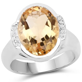 5.05 CT Genuine Citrine and White