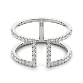 0.65 ctw VS/SI Diamond Fashion Ring 18k White Gold