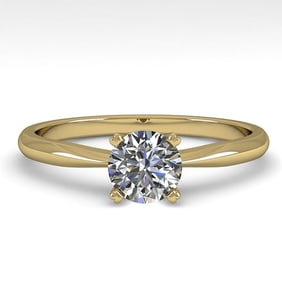 0.50 ctw VS/SI Diamond Engagment Designer Ring 18k Yellow Gold
