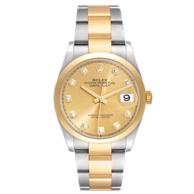 Rolex Datejust Steel Yellow Gold Champagne